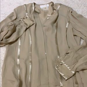 Vintage Nude Escada button up